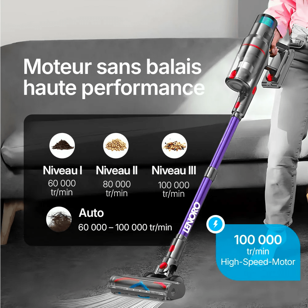 Aspirateur sans fil - LENORO V9 Pro - Lenoro FR