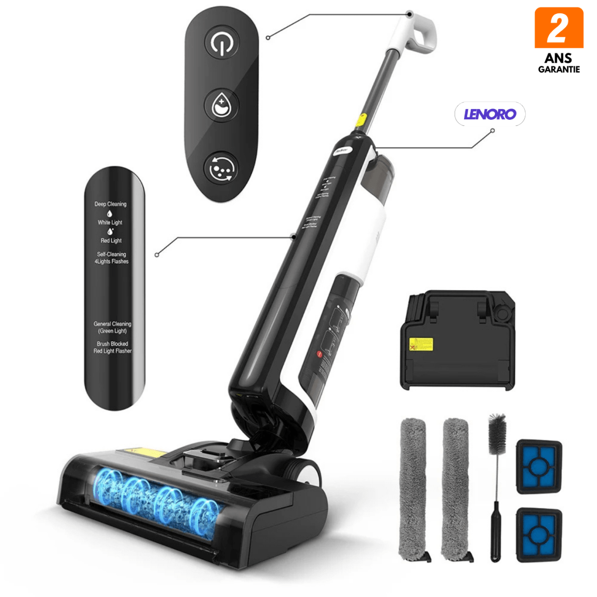 LENORO W12 PRO - Aspirateur lavant auto - nettoyant - Lenoro FR